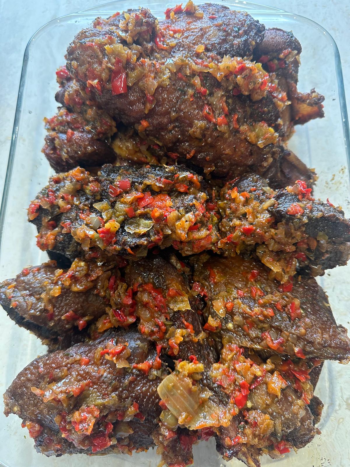 Garnished "Peppered" Chicken